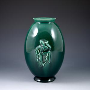 Vase mit Reliefdarstellung tanzender Figuren - Angelo Biancini, Società Ceramica Italiana, 1954